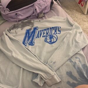 Junk Food Clothing Mavericks Blue Long Sleeve Top